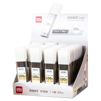 得力SH208大容量100根活动铅芯HB0.7-90mm 白色 36支/盒