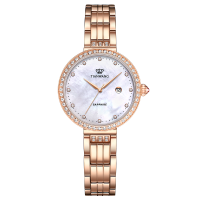 天王女士手表星辰系列优雅时尚钢带石英表新款轻奢防水女表31194