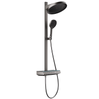 九牧(JOMOO)花洒全套智能淋浴套装钢琴按键大置物斜喷淋浴喷头丝雨恒温淋浴器26195-768/HBS-1