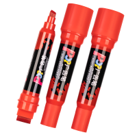 得力SK100POP广告笔 红色 6支/盒