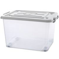 伊科飞特透明收纳箱带轮