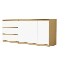 芙首泰矮柜资料柜三门三抽200*40*80cm台