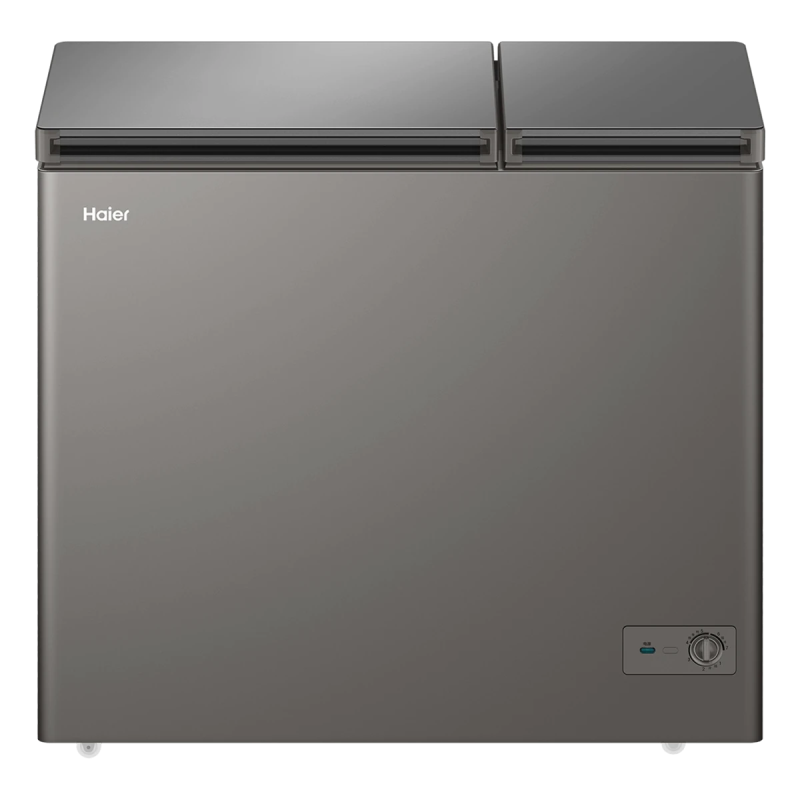 海尔冷柜双温双箱无需除霜冰柜家用卧式减霜一边冷藏一边冷冻商用两用大容量双温冷柜节能省电 无需除霜丨钢板内胆丨 216升