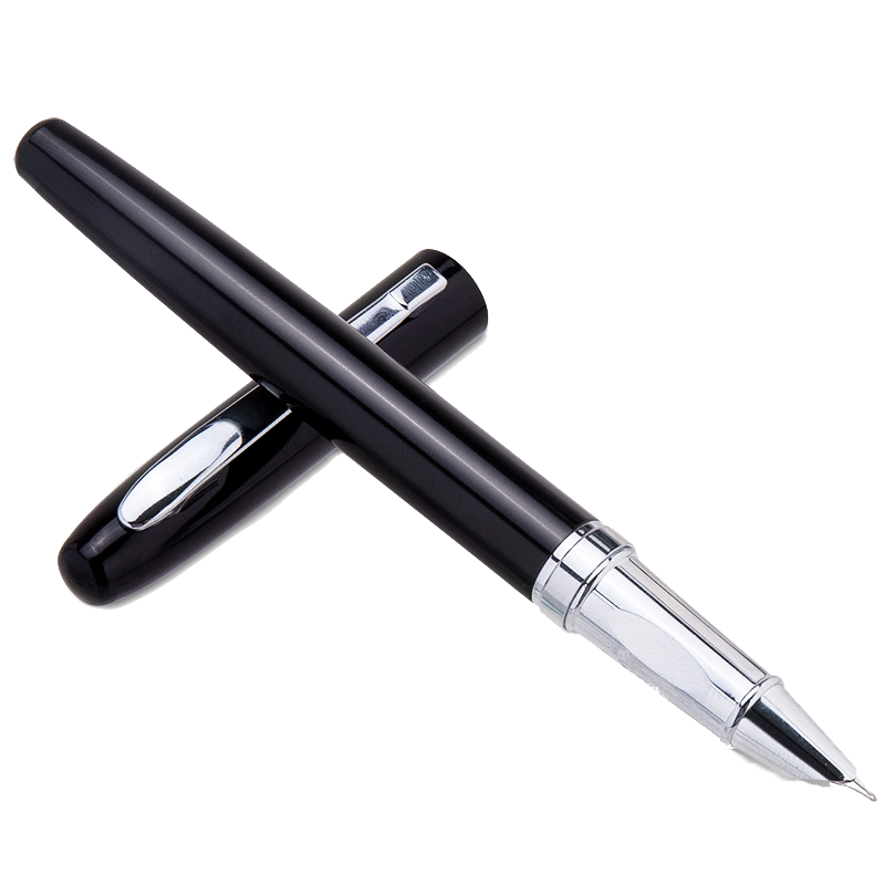 得力S272金属钢笔 黑色 10支/盒