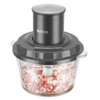 苏泊尔(SUPOR)绞肉机家用多功能电动料理机绞馅机碎肉机玻璃大容量搅拌机肉馅单搅拌机1.75L 双刀JR20S-B17