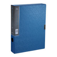 齐心(COMIX) MC-55 A4 55mm 美石PP 钛蓝 档案盒 钛蓝 单个装