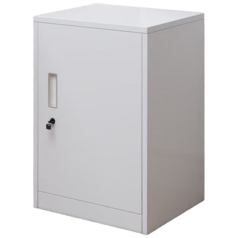 晋舰铁皮文件柜矮柜办公室储物柜档案资料柜桌下抽屉柜白色单门