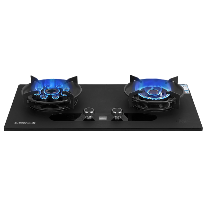 旺厨好太太 5.2KW磨砂直喷猛火灶 定时燃气灶家用炉灶 大火力煤气灶灶具双灶双眼灶液化气灶 打火灶企业价