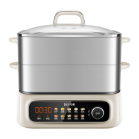 苏泊尔家用多功能涮火锅炖蒸煮一体电热锅双层触控电蒸锅 五档调节18L大容量智能预约功能烹饪ZN30FC669