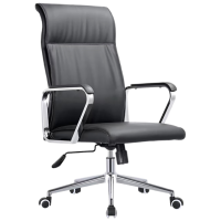 晋舰办公老板椅电脑椅办公椅旋转会议椅透气靠背椅 西皮高靠背椅