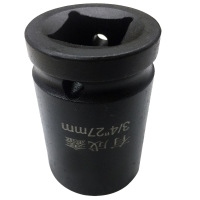 有成鑫 3/4"27mm 3/4寸系列气动套筒内六角加厚套筒19mm方孔 个