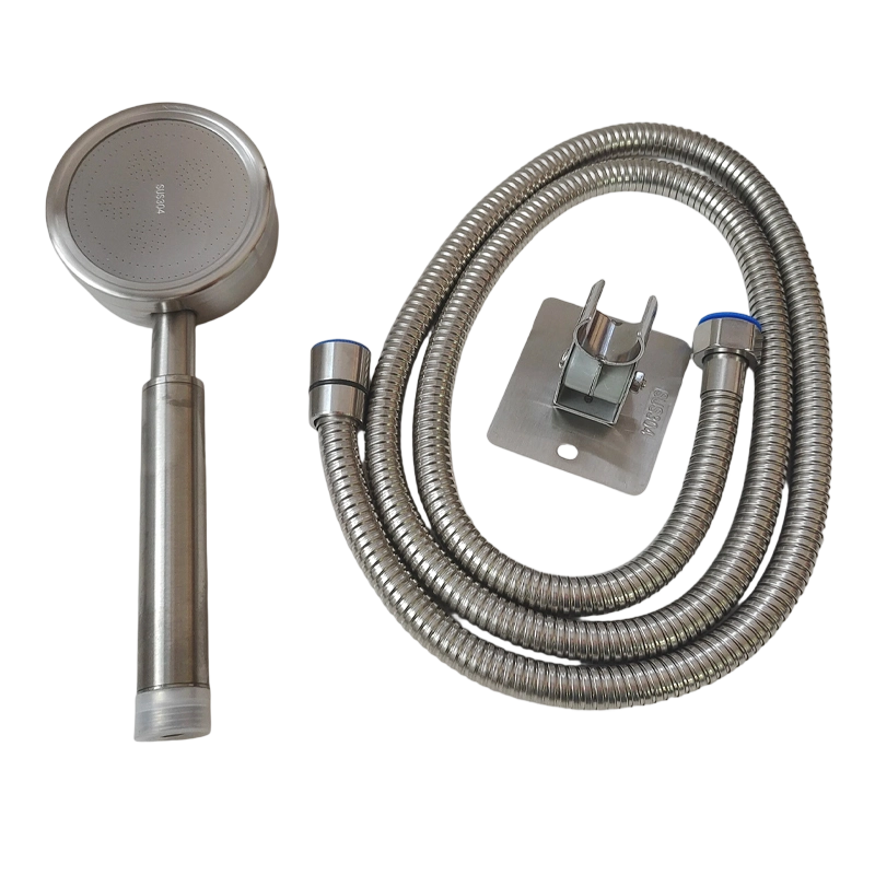 LONMATE 304不锈钢增压淋浴喷头套装 三件套 一套