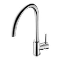 欧琳厨房龙头CFX011 不锈钢主体洗菜盆冷热水龙头 可旋转水槽龙头 不锈钢厨房龙头