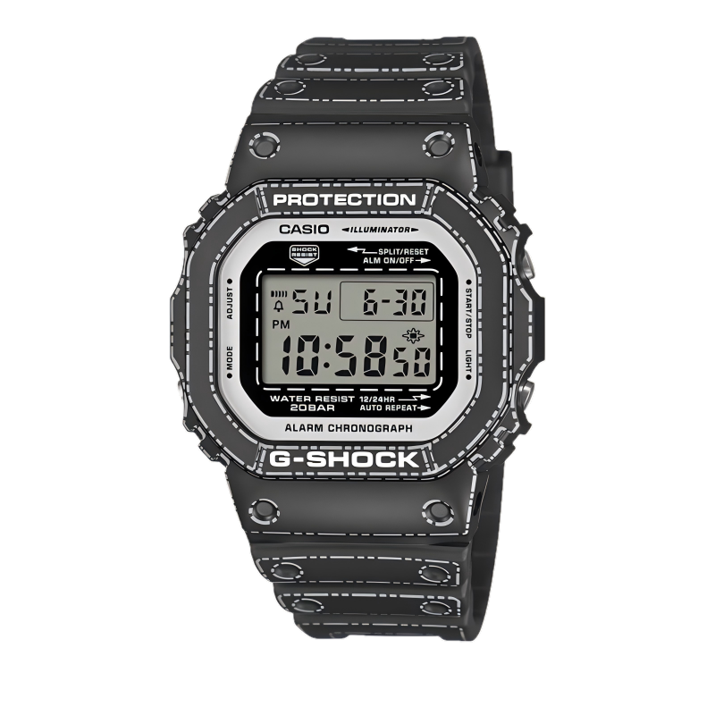 卡西欧手表GSHOCK折纸系列新品 潮流防水防震石英男表DW-5600RGM
