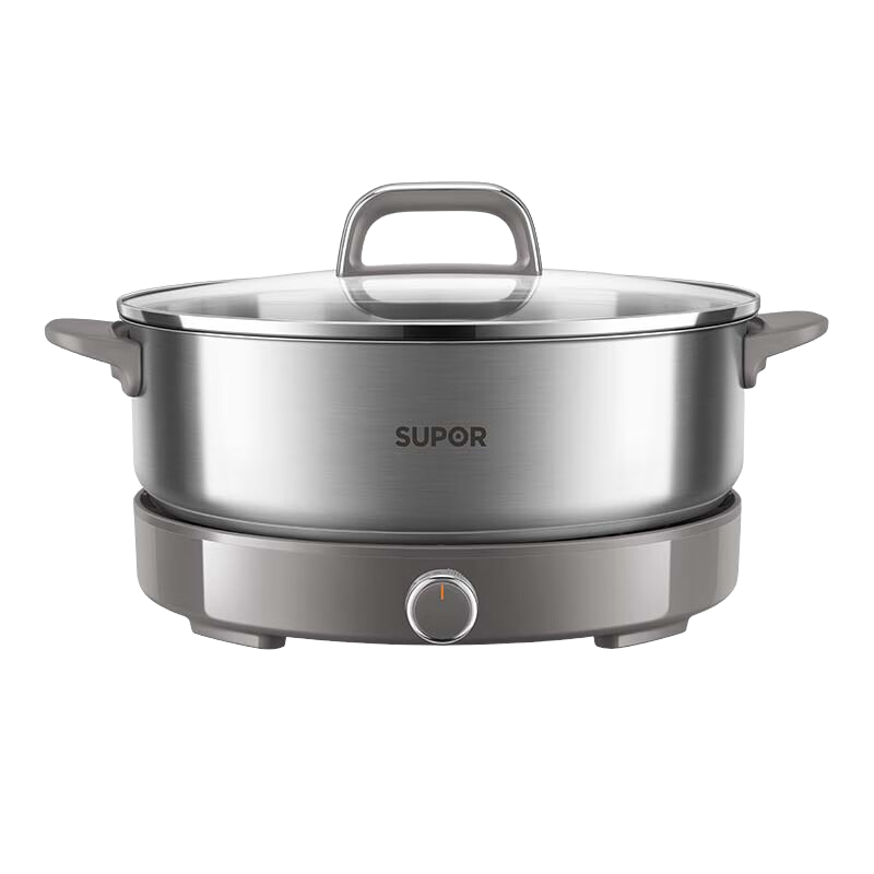 苏泊尔(SUPOR)电火锅分体式可拆洗电煮锅家用多功能大容量火锅专用锅大火力不锈钢电火锅 H60YK784