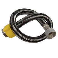 LONMATE 黑色编织进水管软管两条包50cm 一包