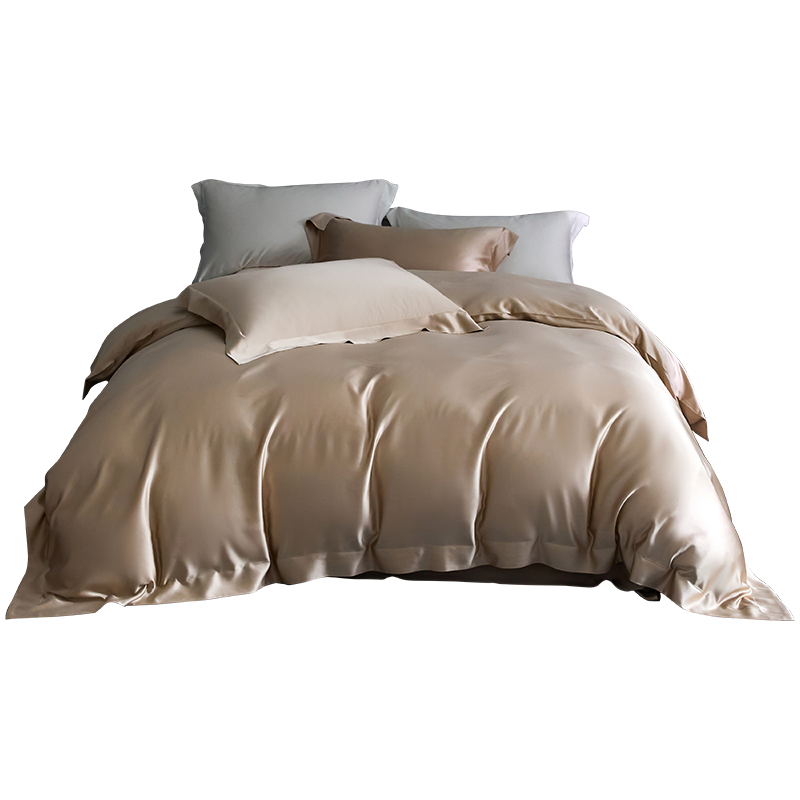 伊伊爱 22MM纯色真丝四件套(带边框)