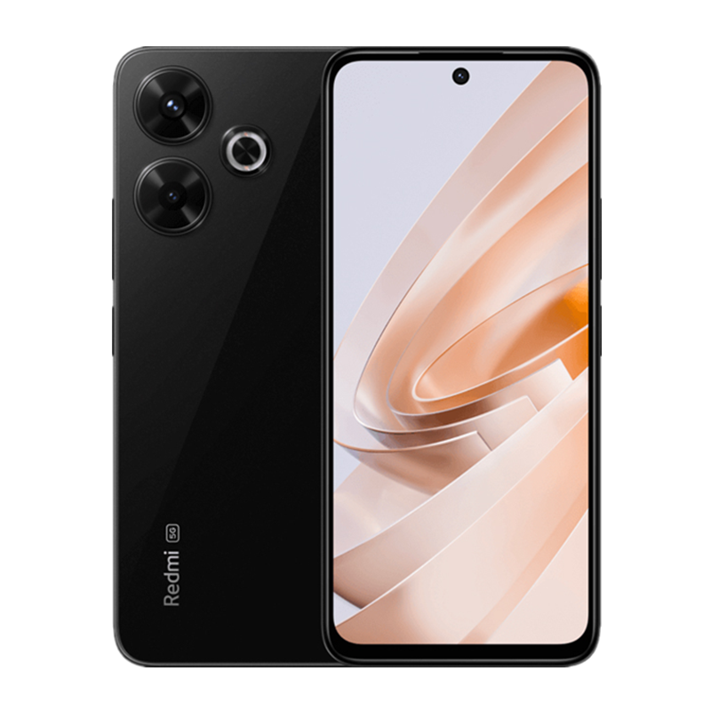 小米Redmi Note13R 子夜黑 8GB+256GB 子夜黑 骁龙4二代芯 5000W像素 5030mAh大电量 小米手机 note13