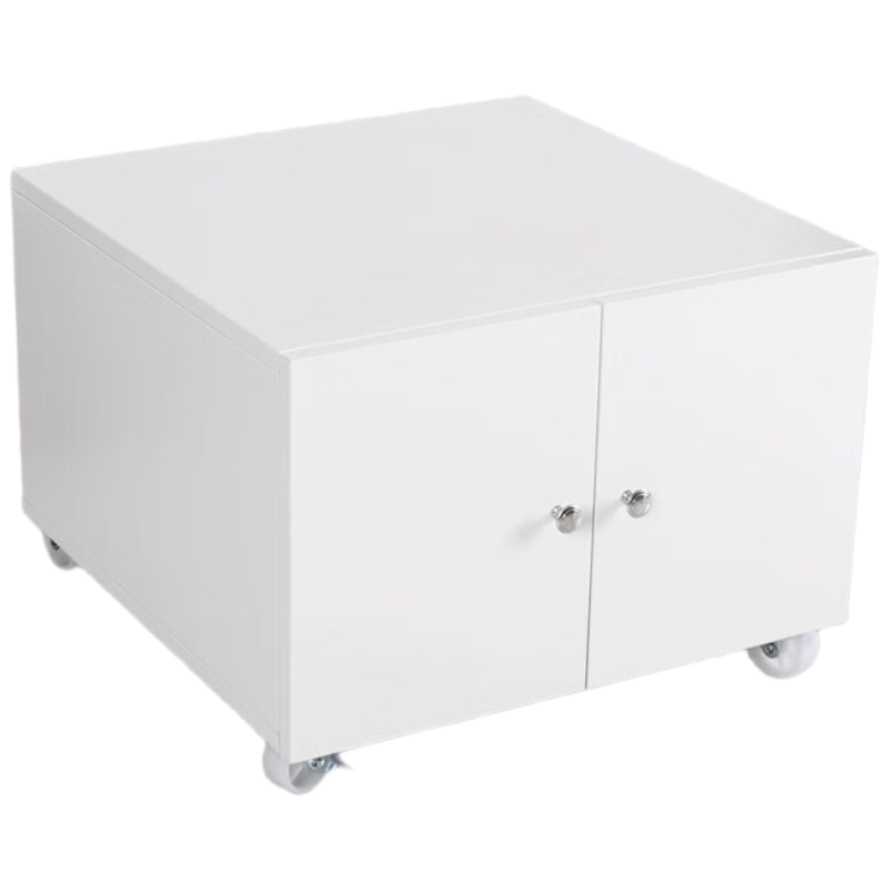 晋舰打印机柜子办公室铁皮文件储物活动柜资料收纳矮柜-0.6mm白450高加厚