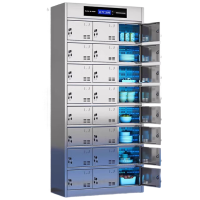 晋舰不锈钢碗柜学校食堂餐具柜多门餐厅消毒餐盘柜24门碗柜201