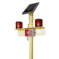 光大特照 EB4030 DC6V 5W IP65 60次/分钟 LED 太阳能柱形语音警示灯 (计价单位:盏) 黄色