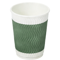 山之只 红色瓦楞杯(不含盖) 300ml 个