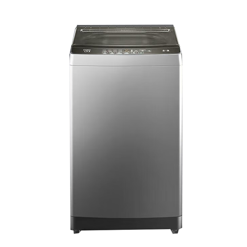 海尔全自动波轮洗衣机XQB100-Z606 10kg极夜灰低噪高效洗净