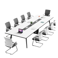 苏宁 质凡 办公家具钢架会议桌现代简约洽谈长桌 5000*1500*750