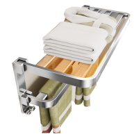 九牧(JOMOO)太空铝亮银卫生间挂件毛巾架浴巾架挂钩置物架太空铝挂件套餐939415