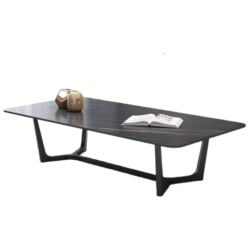 苏宁 质凡 办公家具轻奢北欧长方形岩板茶几120*60*40cm颜色备注