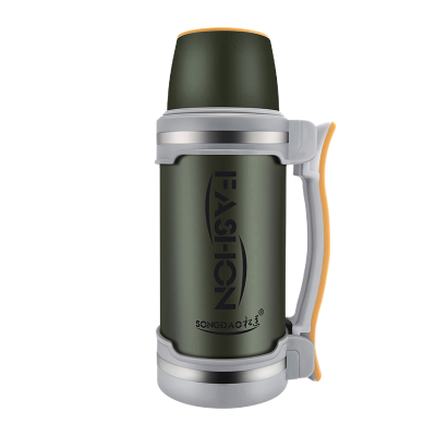 松道 保温壶 不锈钢大容量便携车载旅行热水壶暖水壶热水瓶暖瓶暖壶保温水壶11系列黑色2000ml