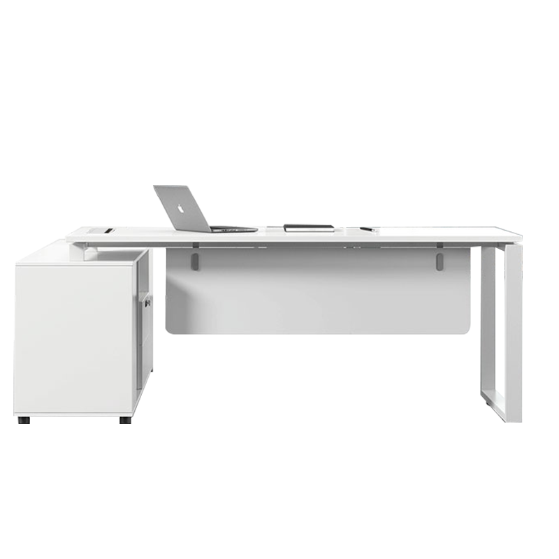 苏宁 质凡 办公家具简约现代主管领导班台带副柜办公桌 2米老板桌