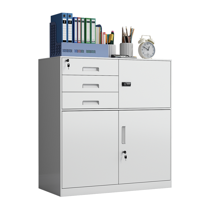 誉卓远多功能现代中式收纳柜金属材质可定制高颜值办公柜85*39*102厘米通用尺寸