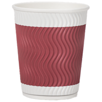 山之只 瓦楞杯咖啡杯 不含盖280ml 个