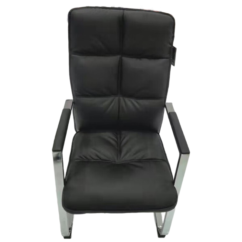 锦北皮质会议椅椅子电脑椅办公椅会议培训椅网布椅弓形椅职员座椅H-5