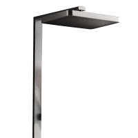 九牧(JOMOO)淋浴花洒套装贴墙钢琴按键大置物浴室斜喷喷头淋浴器丝雨星幕36661