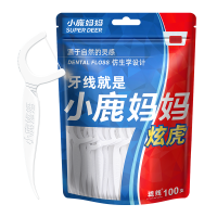 小鹿妈妈(FAWN MUM)炫虎牙线棒一次性安全卫生清洁口腔牙线棒8袋800支