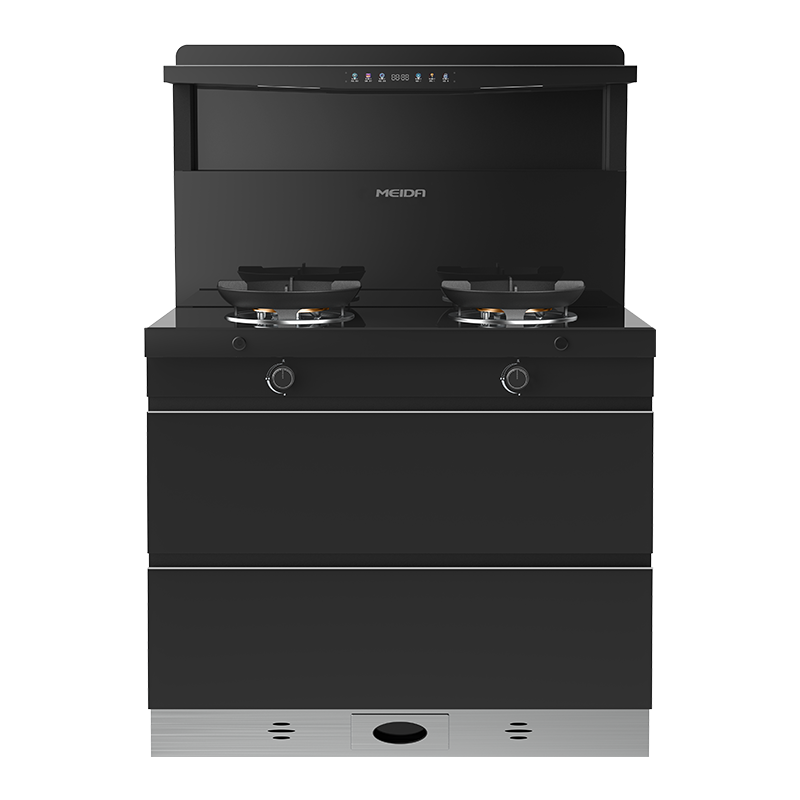 美大(MEIDA)二星消毒柜集成灶X90-A[913]语音挥手智控 智能变频 大火力大吸力 烟灶套装