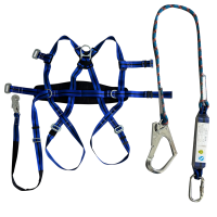 晋力+安全带+五点全身式单大钩+条