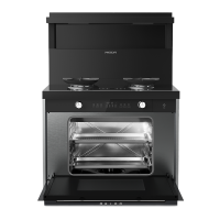 美大MEIDA蒸烤一体集成灶X70-ZK(970XZZ )侧吸下排 智能变频 自清洁钢化玻璃面板 烟灶套装(气源备注)