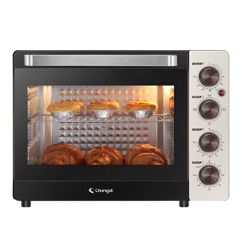 长帝家用多功能电烤箱32升大容量易操作上下管独立控温家用电烤箱 大容量 32L