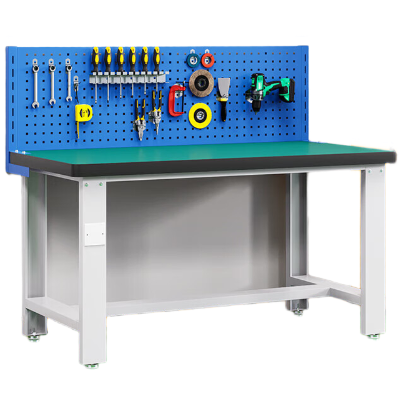 晋舰重型防静电工作台操作台钳工台车间多功能维修桌2.1米单桌+单挂板