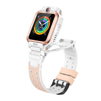 小天才儿童电话手表Z6Pro少年版茶金白防水GPS定位智能手表 学生儿童移动联通电信4G视频拍照前后双摄手表手机男女孩