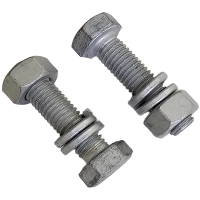 铂灳 热镀锌六角螺栓穿钉带帽 M10*50mm 套