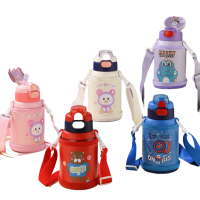 松道 双盖儿童保温杯316食品级携带式保温杯 星际蓝580ML