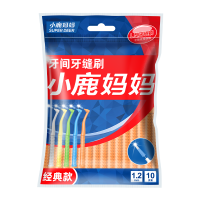 小鹿妈妈(FAWN MUM)经典L型牙缝刷间隙刷牙间刷1.2mm 10支/盒*2共20支再送随身盒