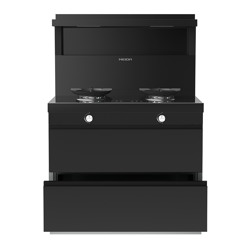 美大MEIDA二星消毒柜集成灶X70-A(970X) 智慧双变频 猛火节能 智能触控 自清洁,钢化玻璃面板