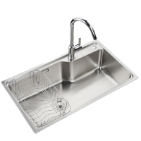 九牧(JOMOO)304不锈钢厨房单槽加厚拉丝水槽洗菜盆洗碗池02233-001-Z