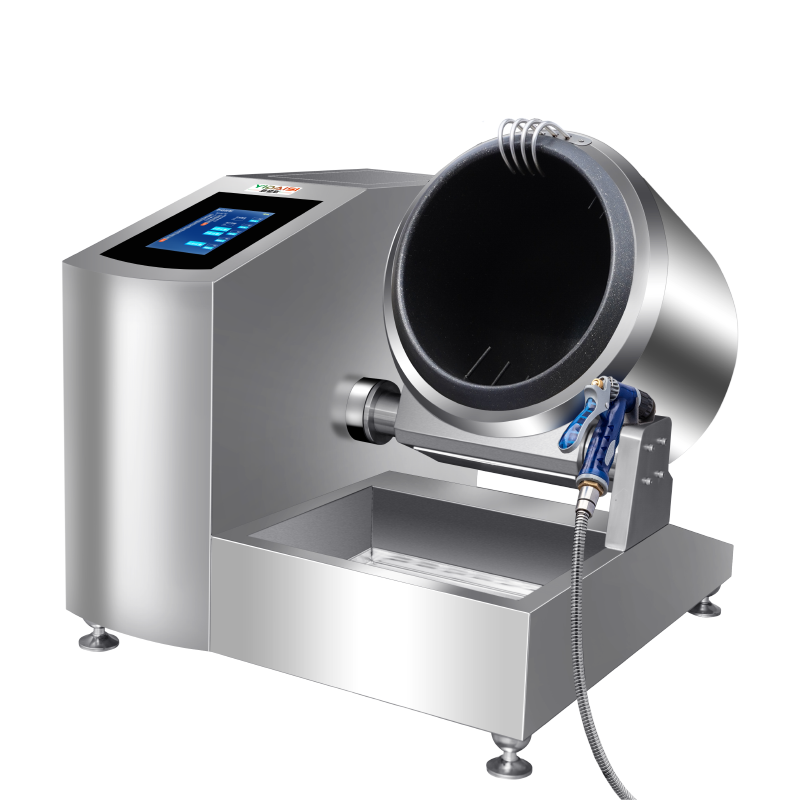 意黛斯 商用炒菜机多功能滚筒翻炒机智能炒饭机酒店餐厅食堂全自动烹饪机中央厨房大型炒菜机器人 触屏喷料款YDS-TGQ30