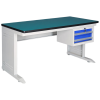 锦北防静电工作台车间流水线操作台带灯工具桌操作台 1.5米单桌+抽屉